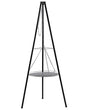 Garden Tripod Hanging BBQ Grill Black Steel Cooking Grate Classic Design Beliani