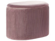 Pouffe Pink Velvet Glamour Storage Footstool Living Room Bedroom Beliani