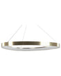 Pendant Lamp Gold Metal Integrated LED Light Novelty Round Shape Hanging Modern Glamour Lighting Beliani