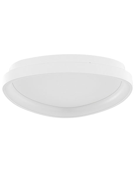 Ceiling Lamp White Steel Acrylic Integrated LED Lights Triangle Shape Decorative Modern Lighting Beliani
