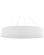 Pendant Lamp White Steel Integrated LED Lights Ring Round Shape Hanging Modern Glamour Lighting Beliani