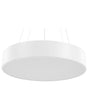 Pendant Lamp White Steel Acrylic Integrated LED Lights Round Ring Hanging Modern Lighting Beliani