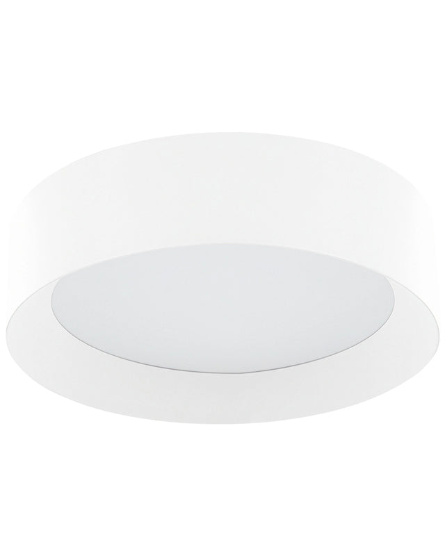 Ceiling Lamp White Steel Acrylic Integrated LED Lights Round Shape Decorative Modern Lighting Beliani