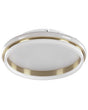 Ceiling LED Lamp Gold Metal 64 cm Acrylic Opal Ring Shade LED Warm White Light  Flush Lighting Beliani