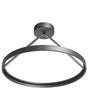 Pendant LED Lamp Black Metal Steel Integrated LED Lights Rings Round Shape Hanging Modern Lighting Beliani