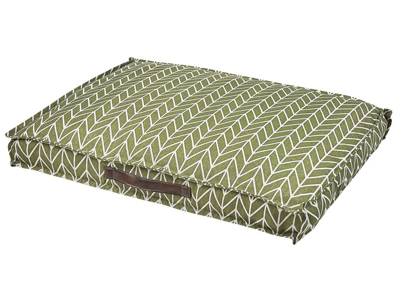 Pet Bed Green and Brown Polyester Sofa Protection Beliani