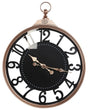 Wall Clock Black Copper Metal ø 52 cm Arabic Numerals Home Decor Hanging Modern Design Beliani