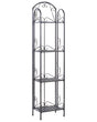 Bathroom Shelves Black Metal 4 Tier Free-standing Shelving Unit Vintage Style  Beliani