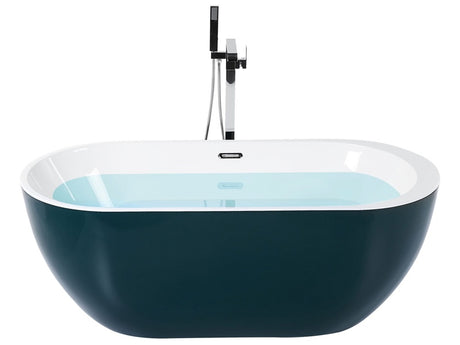 Bath Green with White Sanitary Acrylic Single 1700 x 750 mm Freestanding Modern Design Beliani