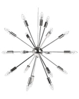 Pendant Lamp 18 Light Silver Metal Sputnik Glam  Beliani