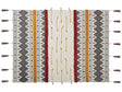 Blanket Multicolour Cotton 130 x 180 cm Tribal Pattern Print Bed Throw Cosy Accessory Beliani