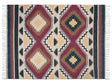Blanket Bed Throw Mullticolour Cotton 130 x 180  cm Boho Rustic Accent Piece Bedroom Living Room Beliani