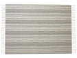 Cotton Blanket Black White 130 x 180 cm Bed Throw Tribal Pattern Bedroom Living Room Beliani