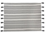 Blanket Black and White Cotton 130 x 180 cm Bed Throw African Tribal Print Beliani