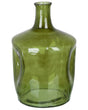 Flower Vase Olive Green Glass 35 cm Handmade Decorative Narrow Neck Tabletop Home Decoration Modern Design Beliani