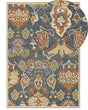 Area Rug Mulitcolour Wool 160 x 230 cm Thick Dense Pile Oriental Pattern Beliani