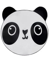 Kids Rug White and Black Polyester  120 cm Playroom Mat Animal Panda Print Beliani