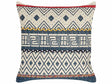 Decorative Cushion Multicolour Cotton 50 x 50 cm Geometric Pattern Foil Print Boho Decor Accessories Beliani