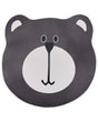 Area Rug Brown   120 cm Bear Shape Low Pile for Children Playroom  Beliani