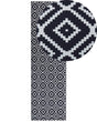 Runner Rug Runner Black and White Polyester 60 x 200 cm Modern Living Room Bedroom Decorations Beliani