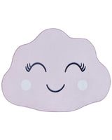 Area Rug Pink Cloud Print 90 x 120 cm Low Pile for Children Playroom  Beliani