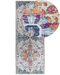 Area Rug Multicolour Polyester 80 x 200 cm Runner Oriental Vintage Distressed Living Room Bedroom Hallway Beliani