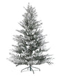 Artificial Christmas Tree White Synthetic 180 cm Snow Frosted Flocked Hinged Branches Holiday Beliani