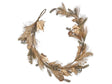 Artificial Christmas Garland Green Gold Synthetic Material 150 cm with Ornaments Pine Cones Baubles Beliani