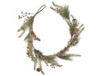 Artificial Christmas Garland Green Copper Synthetic Material 150 cm with Ornaments Frosted Beliani