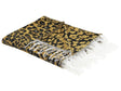 Blanket Brown and Black Acrylic Polyester 130 x 170 cm Leopard Pattern Tassels Modern Style Living Room Bedroom Accent Piece Beliani