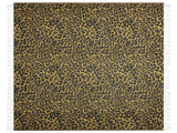 Blanket Brown and Black Acrylic Polyester 130 x 170 cm Leopard Pattern Tassels Modern Style Living Room Bedroom Accent Piece Beliani