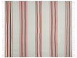 Blanket Pink and Beige Acrylic and Polyester 130 x 170 cm Bed Throw Geometric Pattern Fringes Bedroom Living Room Beliani