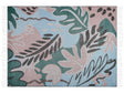 Blanket Multicolour Polyester and Acrylic Blend 130 x 170 cm Decorative Floral Pattern Double-Sided Pattern Beliani