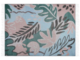 Blanket Multicolour Polyester and Acrylic Blend 130 x 170 cm Decorative Floral Pattern Double-Sided Pattern Beliani