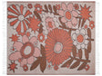 Blanket  Multicolour Polyester and Acrylic Blend 130 x 170 cm Decorative Throw Floral Reverse Pattern Beliani