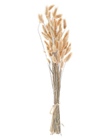 Dried Flower Bouqet Natural Natural Dried Flowers 58 cm Wrapped in Brown Paper Natural Table Decoration Beliani