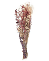 Dried Flower Bouquet Pink Natural Dried Flowers 55 cm Wrapped in Brown Paper Natural Table Decoration Beliani