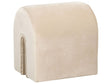 Pouffe Beige Velvet Upholstery U-Shaped Ottoman Modern Design Living Room Accessories Beliani