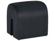 Pouffe Black Velvet Upholstery U-Shaped Ottoman Modern Design Living Room Accessories Beliani