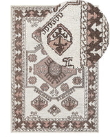 Area Rug Multicolour Wool 140 x 200 cm Hand Tufted Geometric Oriental Pattern Boho Living Room Bedroom Beliani