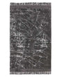 Area Rug Dark Grey Viscose with Cotton Backing with Fringes 140 x 200 cm Style Modern Glam Beliani