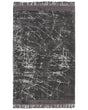 Area Rug Dark Grey Viscose with Cotton Backing with Fringes 160 x 230 cm Style Modern Glam Beliani