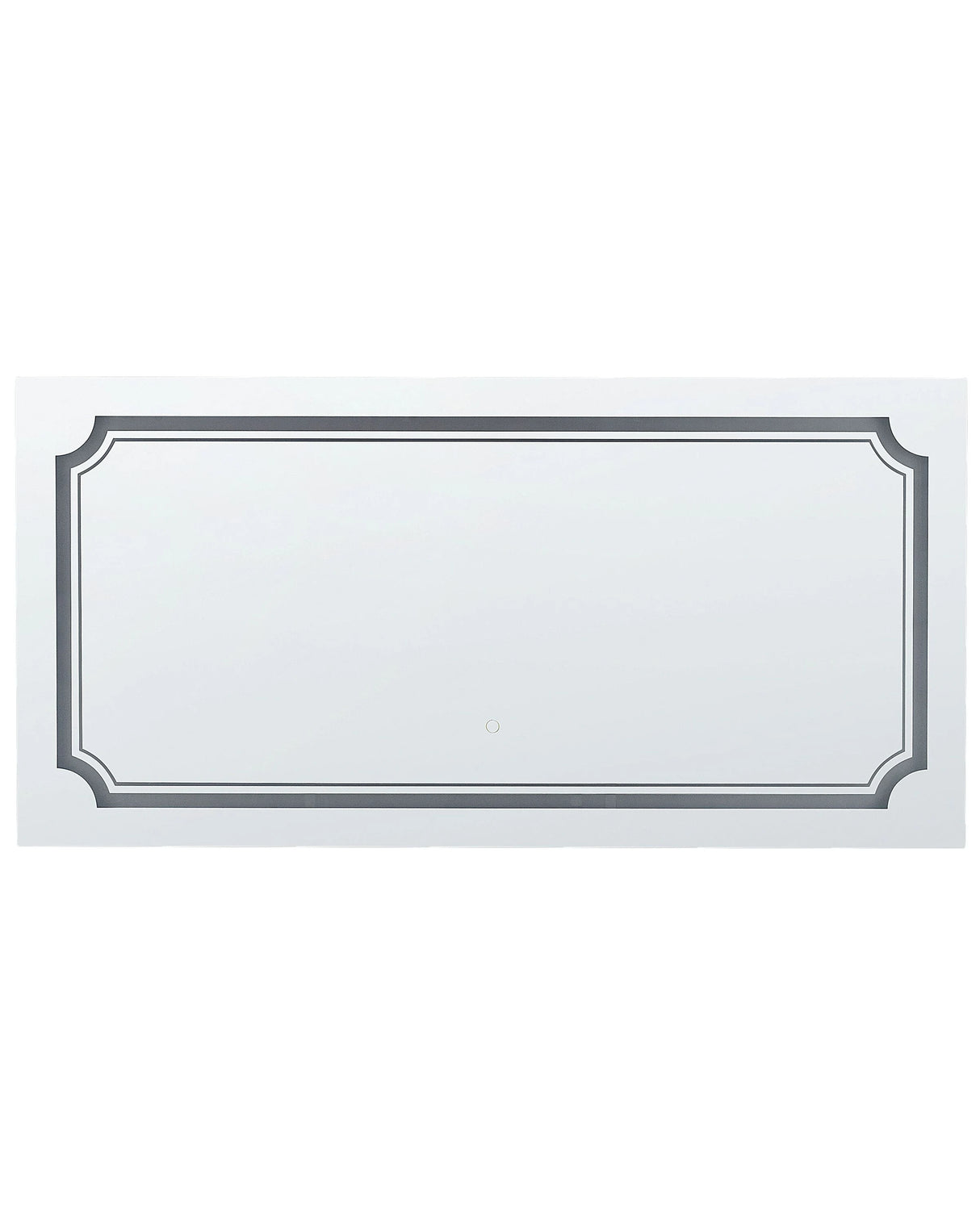 Wall Mounted Hanging LED Mirror 120 x 60 cm Rectangular Modern Contemporary Bathroom Vanity Make-Up Bedroom Beliani