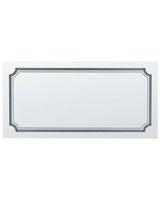 Wall Mounted Hanging LED Mirror 120 x 60 cm Rectangular Modern Contemporary Bathroom Vanity Make-Up Bedroom Beliani