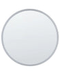 Wall Mounted Hanging LED Mirror  79 cm Round Modern Contemporary Bathroom Vanity Make-Up Bedroom Beliani