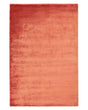 Area Rug Orange Viscose 140 x 200 cm Tufted Low Pile Modern Beliani