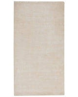 Area Rug Light Beige Viscose 80 x 150 cm Tufted Low Pile Modern Beliani