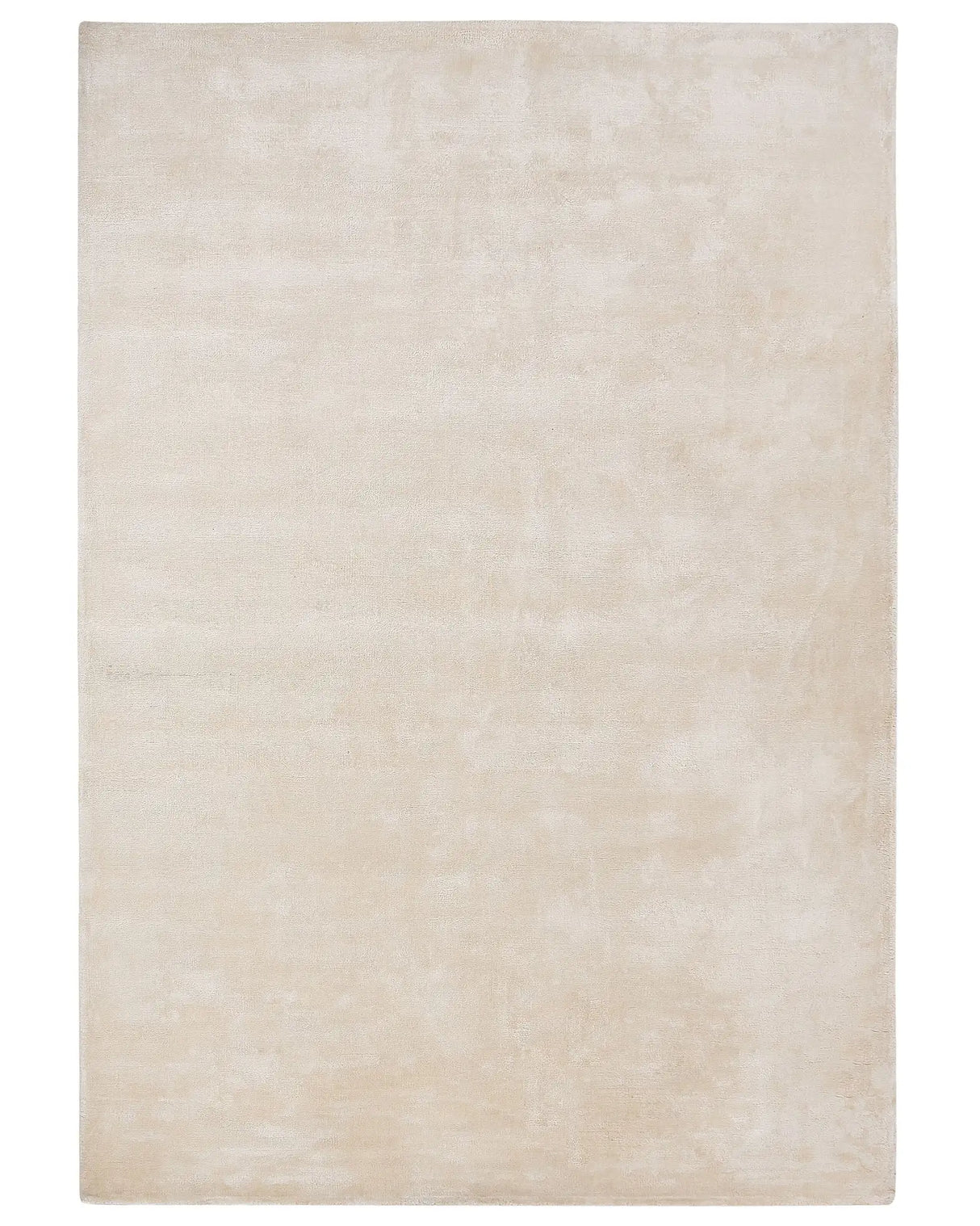 Area Rug Light Beige Viscose 160 x 230 cm Tufted Low Pile Modern Beliani