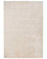 Area Rug Light Beige Viscose 160 x 230 cm Tufted Low Pile Modern Beliani