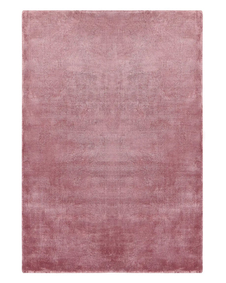 Area Rug Pink Viscose 140 x 200 cm Tufted Low Pile Modern Beliani